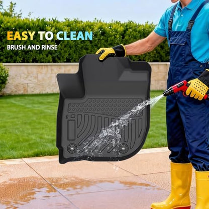 Floor Mats & Cargo Liner for Honda HR-V 2016-2022 (Only AWD Models) Custom Fit TPE Car Mats Accessories for HRV All Weather Protection Waterproof Anti-Slip Liners 1st & 2nd & Trunk Mat - style: 8) For Honda HR-V AWD | 2016-2022 | Combo Set