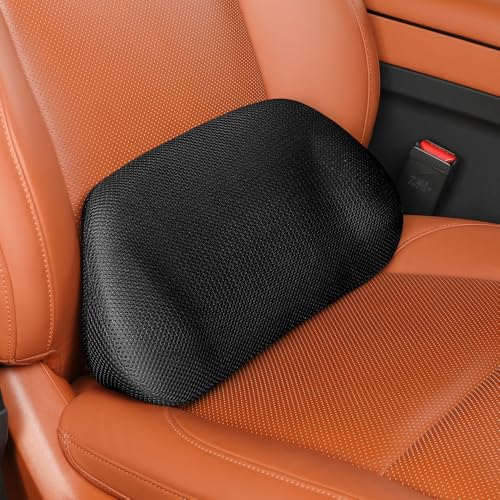 1P Car Lumbar Support with Ergonomic Structure, Suitable for Office Chairs, Gaming Chairs and Car Seats, Memory Foam Material with Breathable Mesh Fabric, Long-Lasting Lumbar Support - size: Style A Lumbar Support