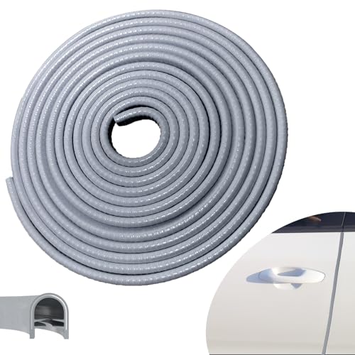 Car Door Edge Guards, 16.4Ft(5m) Car Door Protector Edge Guards Rubber Seal, Doors Edge Trim U Shape Edge Guards for Cars Trucks Suvs (Gray) - color: gray, size: 16-2/5Ft