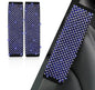 NBTEPEM 2 Pack Bling Car Seat Belt Covers, Diamond Seatbelt Shoulder Protection, Rhinestones Seat Belt Strap Cover Shoulder Pad, Universal Bling Car Interior Accessories Fit for Car/Truck/SUV(Blue) - color: Blue