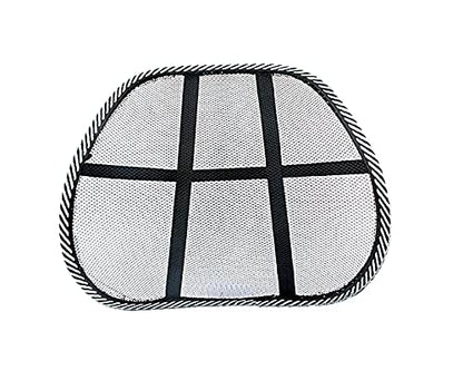 Breathable & Cool Mesh Support | Lumbar Support Cushion Seat Back Muscle Car Home Office Chair Pain Relief Travel Lumbar Mesh Supporter