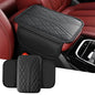 Upgraded Car Center Console Cover, Leather Auto Armrest Cover with 2 Storage Bags, Waterproof Center Console Protective Pad, Universal Cars Armrest Storage Box for Sedan, SUV, Truck (Black) - color: Black