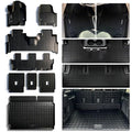 Floor Mats for Ford Expedition & Expedotion MAX 2018-2025 2026 (Only Fit 8 Seats / 2nd Row Bench Seat) with Cargo Liners,TPE All Weather Protection Floor Liners with Trunk Mat Covering The Backrest - size: 18-26丨8seat Expedition&MAX full mat