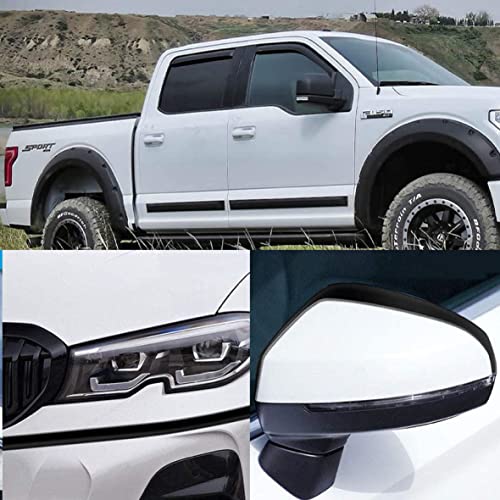 NANSH 16Ft Glossy Black Extra Thick Auto Molding Trim Universal Bumper Window Door Body Side Decorative Strip Scratch-Proof (Width: 3/4inch [20mm]) - size: Width: 3/4inch [20mm]