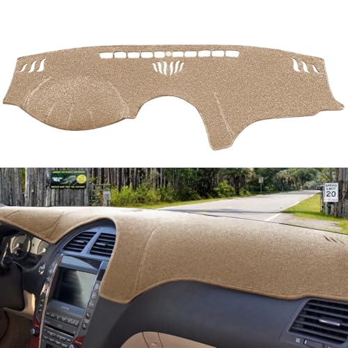 Dash Cover Mat Custom Fit for Lexus ES350 2007-2012, Dashboard Cover Pad Carpet Protector (07-12 ES350 Beige) F117 - color: 07-12 ES350 Beige