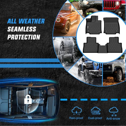 Nilight TPE Floor Mats for Lexus NX NX250 NX350 2022 2023 2024 2025 2026 (Not for Hybrid), All Weather Custom Fit Heavy Duty Floor Liners - style: 2022-2025 NX