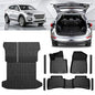 TPE Floor Mats Set for Hyundai Tucson 2021 2020 2019 2018 2017 2016, All Weather TPE Custom Fit Floor Liners & Cargo Liner & Backrest Mats, Car Floor Mats Accessoires.