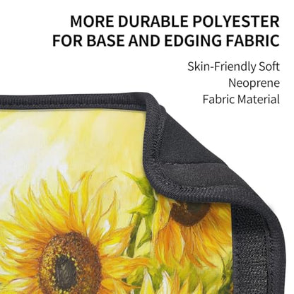 Seat Belt Cover Pads Sunflowers Oil Painting Car Seat Belt Covers for Women Men Adults Kids Soft Comfortable Auto Seatbelt Cushion Shoulder Strap Pad Handle Wraps, 1 Pair - color: Sunflowers Oil Painting