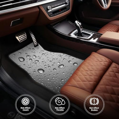 Water Droplets Car Floor Mats,4 Piece, Car Rug Durable Anti-Slip Waterproof Trim to Fit Liner Universal Fit Auto,Sedan,SUV,Truck