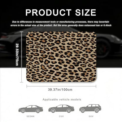 Car Trunk Mat - Universal Size 29" x 39", Leopard Print Pattern Cargo Liner, Car Accessory for SUVs/Sedan/Wagons, Durable Protective Mat, Trunk Liner for Families/Travel Enthusiasts - style: Leopard Print-4