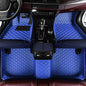 Custom Waterproof Leather Car Floor Mats Fit for Most Car SUV Truck & Sportscar All Weather Protection Vehicles (Blue) - color: Blue
