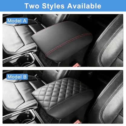 for 2020-2024 2025 2026 Ford Explorer Center Console Cover for 2020-2026 Ford Explorer XLT/Limited/ST/ST-Line/Timberline/Tremor/Platinum/King Ranch Accessories, Middle Console Armrest Cover - style: Style A