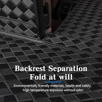 Cargo Mat & Backrest Mats for 2019-2024 2025 Honda Passport Accessories, All Weather Waterproof Rear Cargo Liner Rear Trunk Liner Back Seat Cover Protector - size: 2019-2025 Honda Passport