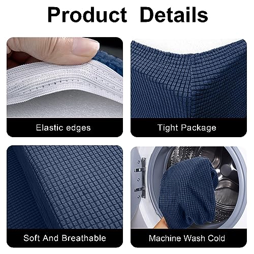 Tlswshsy RV Dinette Cushions - Stretch Sofa Seat Slipcovers - Washable Loveseat Sofa Furniture Protector for RV Camper Car Bench (Blue 2 Backrest & 2 Bench Covers) - color: Blue