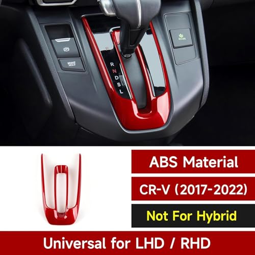 Car Gas Center Gear Shift Panel Decals for Honda CR-V 2017-2022 Accessories CRV ABS Stickers, Red - color: Gas Center Gear Shift, Red