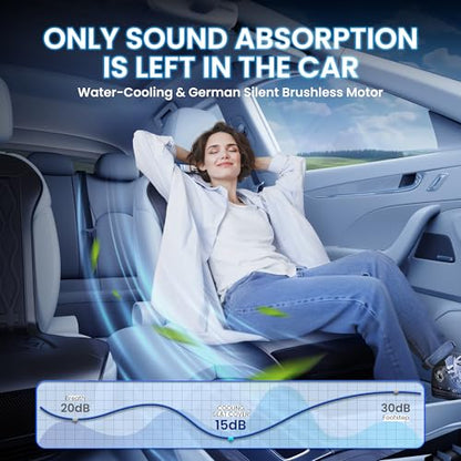 2026 Upgraded Cooling Car Seat Cover(Front Seat), Semiconductor Car Seat Cooling Pad,12V-24V Cooling Car Seat Cushion with 3 Temp Modes,Universal Fit for SUV/Truck Accessories(Ice-Core Black)