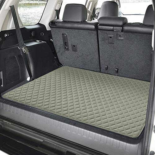 FH Group F16501GRAY-32 Deluxe Heavy Duty Faux Leather Diamond Pattern Multi-Purpose Gray Automotive Cargo Liner fits most Cars, SUVs, and Trucks, 32 inches - color: Gray, size: 40 x 32 Inches