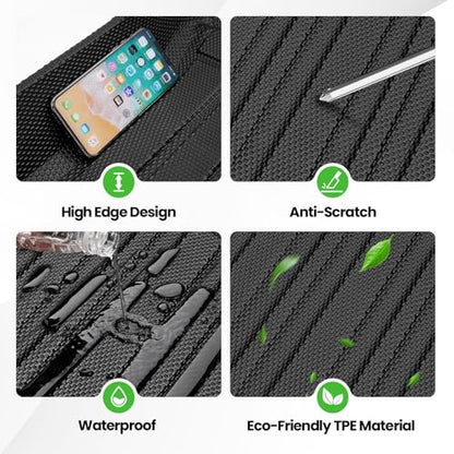 Cargo Liner for Jeep Compass/Patriot 2007-2016 & 2007-2012 Dodge Caliber, All Weather Cargo Mats for Compass Accessories, Heavy Duty TPE Trunk Mat, Car Accessories - size: 1)Jeep Compass 07-16