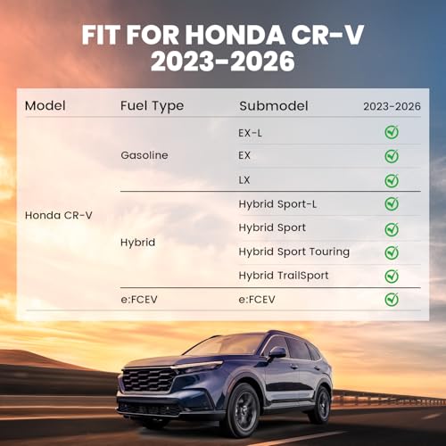 LASFIT Rear Seat Back Protector for Honda CRV 2023-2026 (Gasoline & Hybrid & e:FCEV), All Weather TPE Pet Friendly Custom Fit CR-V Second Row Back Seat Cover Backseat Mat Liner (Upper & Lower Postion) - style: 1）For Honda CR-V| 2023-2026 | Seat Back Prote