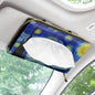 Sturdy PU Leather Visor Tissue Holder Car Sun Visor Tissue Box Holder Leather Napkin Holder Starry Night - color: Starry Night