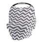 Itzy Ritzy 4-in-1 Nursing Cover, Car Seat Cover, Shopping Cart Cover & Infinity Scarf – Breathable, Multi-Use Nursing Cover Up for Breastfeeding, Carseat Canopy & Stroller Cover (Gray Chevron) - color: Gray Chevron
