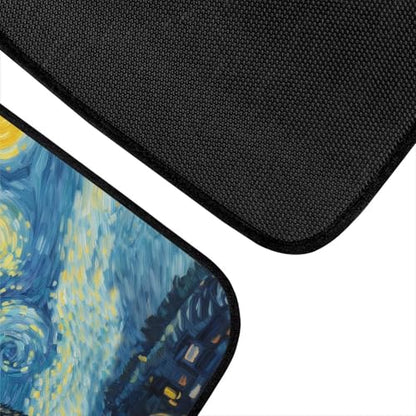 Starry Cat Print Rubber Mats for Car 4 Pcs Auto Front/Back Floor Mats All Weather Car Floor Protection Fit for SUV Vans Sedans Trucks