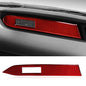 GZXinWei Red Car Interior Decoration Carbon Fiber Strips Instrument Panel Trim Cover Sticker Accessories for Ford Mustang 2015 2016 2017 2018 2019 2020 2021 2022 2023