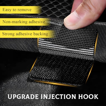 30 PCS Hook and Loop Strips with Adhesive, 2"×2" Car Mats Self-Adhesive Tape Strip, Multi-Purpose Non-Slip Double Sided Snap Fastening Tape, Fixing Tape for Sofa Carpet - color: 30 PCS