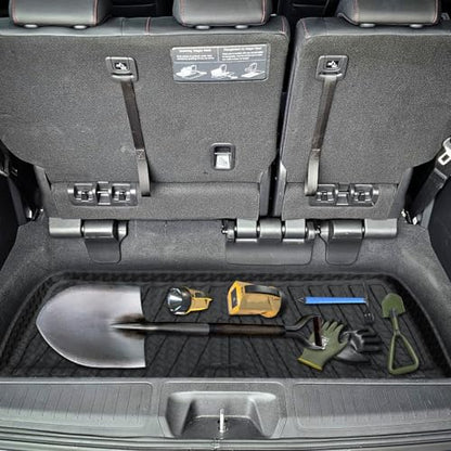 KUST Trunk Cargo Mat for Honda Odyssey 2011-2017, Rear Cargo Trunk Liner All Weather Cover for Odyssey Accessories TPE Rubber Raised Edge - style: Odyssey 2011-2017 │ Trunk Mat