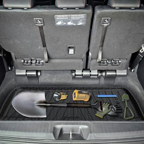 KUST Trunk Cargo Mat for Honda Odyssey 2011-2017, Rear Cargo Trunk Liner All Weather Cover for Odyssey Accessories TPE Rubber Raised Edge - style: Odyssey 2011-2017 │ Trunk Mat