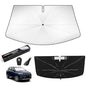 Windshield Sun Shade Umbrella for Jeep Compass 2017-2026, Upgraded Bendable Handle for Dashboard Protection, 10-Rib Ice Crystal Coating Sunshade for UV & Heat Block Accessories - size: For Jeep Compass 2017+