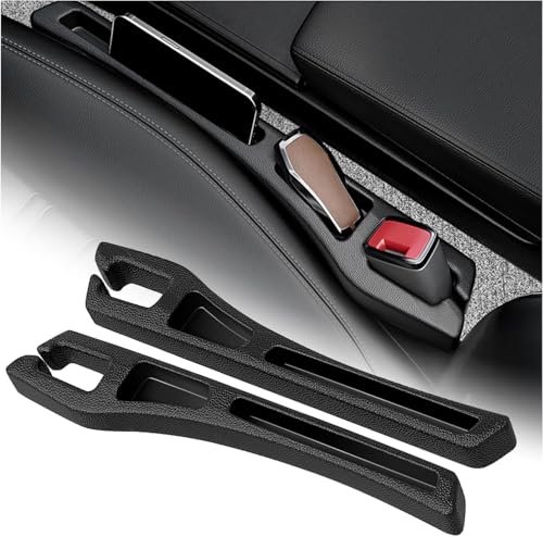 2PCS Car Seat Gap Filler Organizer,Multifunctional Car Gap Filler Organizer Storages Phone Key Avoids Things Falling,Universal Car Blocker Between Seats Car Organizer Car Accessories