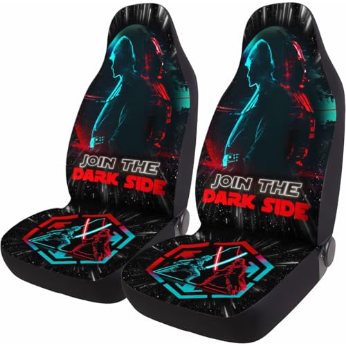 Dark Lord Car Seat Covers Set of 2, Breathable Front Seat Covers for Truck Sedan SUV, Movie Car Accessories, Movie Themed for Women Men - color: Galaxy Dark Lord