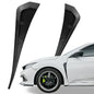 Carbon Fiber Style Car Fender Side Vents Decoration Sticker Trim ABS Material Spoiler Fender Decorative Stickers Air Flow Intake Hole Grille Auto Exterior Universal Accessories (Carbon Fiber) - size: Carbon Fiber
