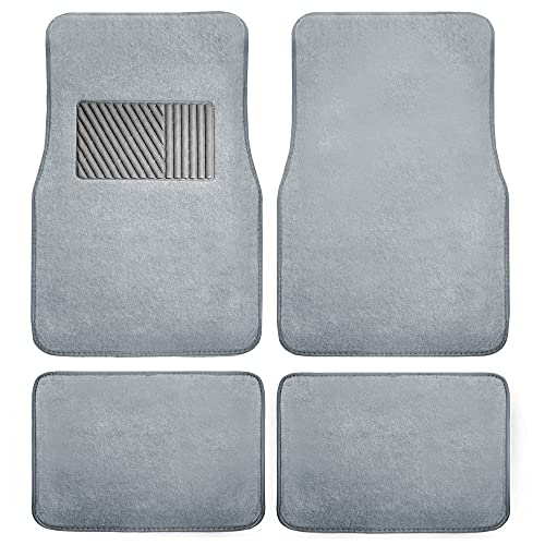 FH Group F14403GRAY Gray Carpet Floor Mat with Heel Pad (Deluxe)