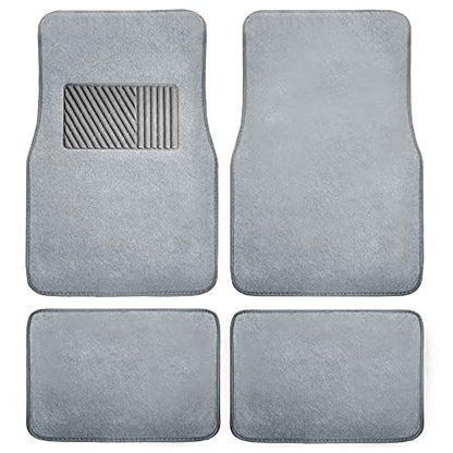 FH Group F14403GRAY Gray Carpet Floor Mat with Heel Pad (Deluxe)