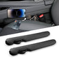 Leather Car Seat Gap Filler Universal for Car Truck SUV to Block The Gap Between Seat and Console Stop Things from Dropping 2 Sets Black - color: black