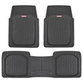 BDK FlexTough™ Contour Liners - Deep Dish Heavy Duty Rubber Floor Mats for Car SUV Truck & Van - All Weather Protection (Deep Dish 1)