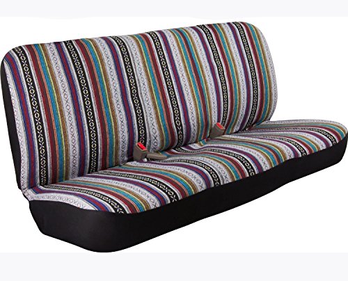Universal Baja Saddle Blanket Bench Full Size Seat Cover Fits Ford, Chevrolet, Dodge, and Full Size Pickup Trucks (National) - color: National