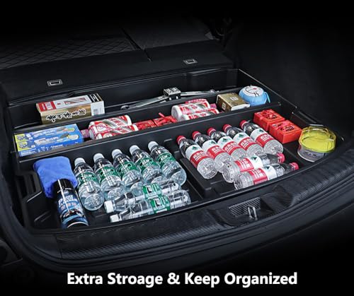 For 2017-2022 Honda CR-V Trunk Hidden Storage Box, CRV Insert Cargo Rear Hatch Specific Organizer, SUV Extra Space fits CR-V EX EX-L LX Touring Under Cargo Floor Storage Bins Accessories
