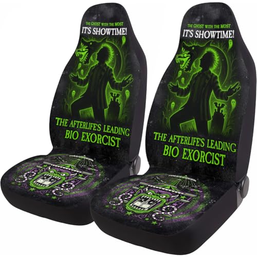 GENANY Horror Sandworm Universal Car Seat Covers for Trucks Sedans SUVs – 2 Pack, Durable Automotive Covers, Breathable Bucket Protective Accessories Interior, Car Decor - color: Horror Movie-G192