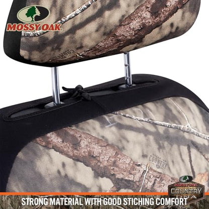 Mossy Oak Front Camo Seat Covers Low Back - Made with Premium PVC & Canvas Fabric, Airbag Compatible, Universial Fit Most Bucket Seats - Official Licensed Product - size: PVC & Canvas Low Back Front Seat Covers