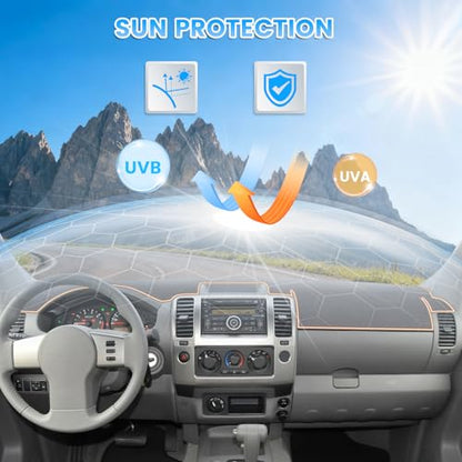 KUST Gray Dash Cover Compatible with Nissan Frontier 2005-2021/Xterra 2005-2015/Pathfinder 2005-2012, 2009-2012 Suzuki Equato Dashboard Cover Accessories for Frontier, Xterra, Pathfinder - size: Frontier 05-21(Gray)