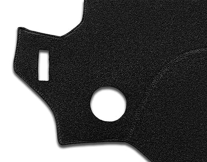 Dash Cover Mat Custom Fit for Kia Sedona, Dashboard Cover Pad Carpet Protector F138 (Black) - color: black