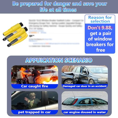 【Compatible with Honda Accord】 Seat Gap Filler,No Drop Seat Guard Compatible with Honda Accord,Drop Seat Guards for Cars(2Pcs),Emergency Keychain Car Escape Tool(2Pcs)