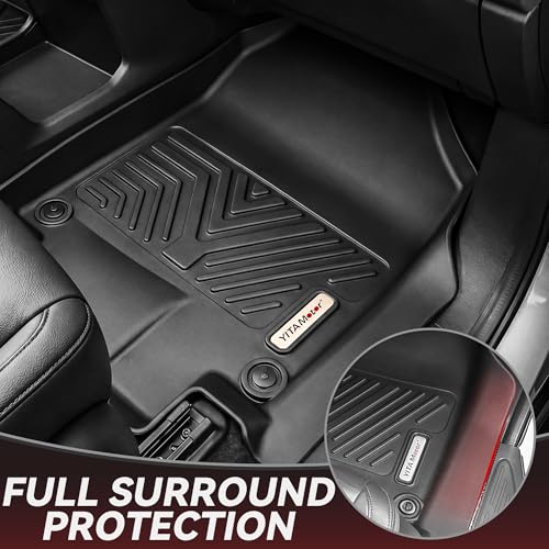 YITAMOTOR Floor Liner and Cargo Mats Fit for Honda Odyssey 2018-2026 Mini Passenger Van, All Weather TPE Car Floor Liners,Durable Anti-Slip Accessories, 1st & 2nd & 3rd Row & Cargo Liner, Black - style: 18-26 Honda Odyssey 1st &2nd &3rd &Cargo Liner