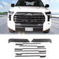 Aunginsy Car Front Bumper Grille Trim Sticker Compatible with Toyota Tundra 2022 2023 2024 Pickup Truck Real Carbon Fiber Material Decorative Sticker Protection Cover Interior Accessories - size: Front Bumper Grille Trim Sticker