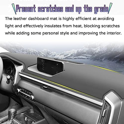 Custom Interior Accessories for Mazda CX-50 CX50 2023 2024 2025 Leather Center Console Cover Dashboard Cover Dash Cover Mat Protecter Sunshade Pad (Without HUD)