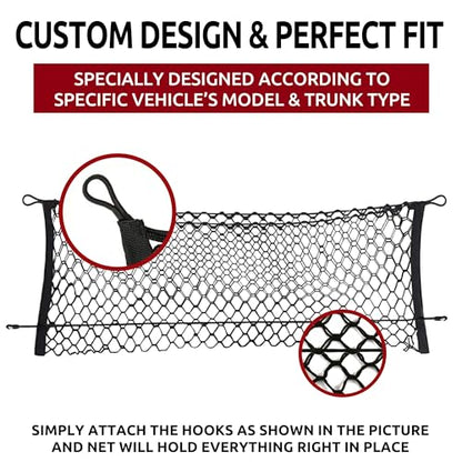 Envelope Style Automotive Elastic Trunk Mesh Cargo Net for Subaru Forester (SK) 2019-2026 - Premium Trunk Organizer and Storage - Luggage Net for SUV - Best Car Organizer for Subaru Forester