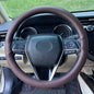 Steering Wheel Cover Universal Standard Size 14.5-15 inch, Breathable Microfiber Leather, Anti-Slip, Non-Folding Packaging, Fits Most Cars SUVs Trucks, Brown - color: Brown, size: Round Shaped: Medium 14 1/2''-15''